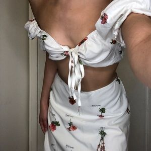 Flower Tie Top